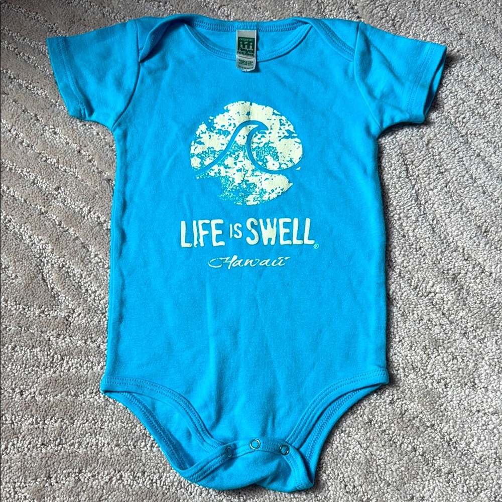 Life is Swell Hawaii souvenir baby onesie